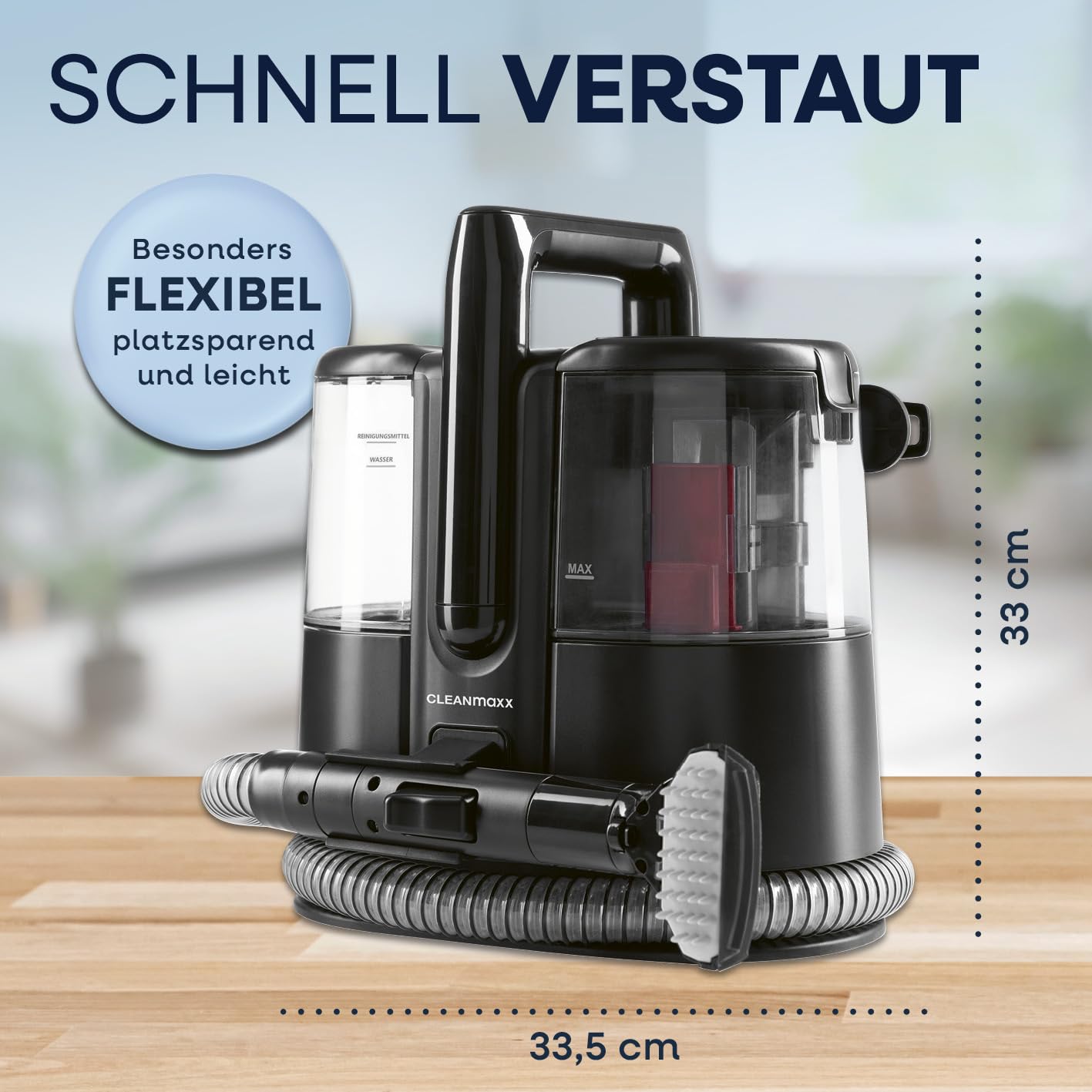 CLEANmaxx Pro Polsterreiniger Gerät 400W – Bild 8