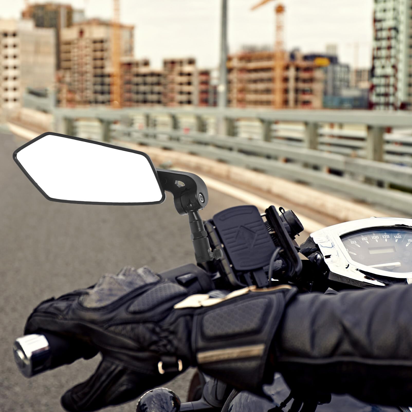 Sosoport 2pezzi Specchietti Retrovisori Per Bici Regolabili Da Manubrio Accessori Per Biciclette e Elettriche Resistente e Facile Da Installare Design Pratico e Versatile