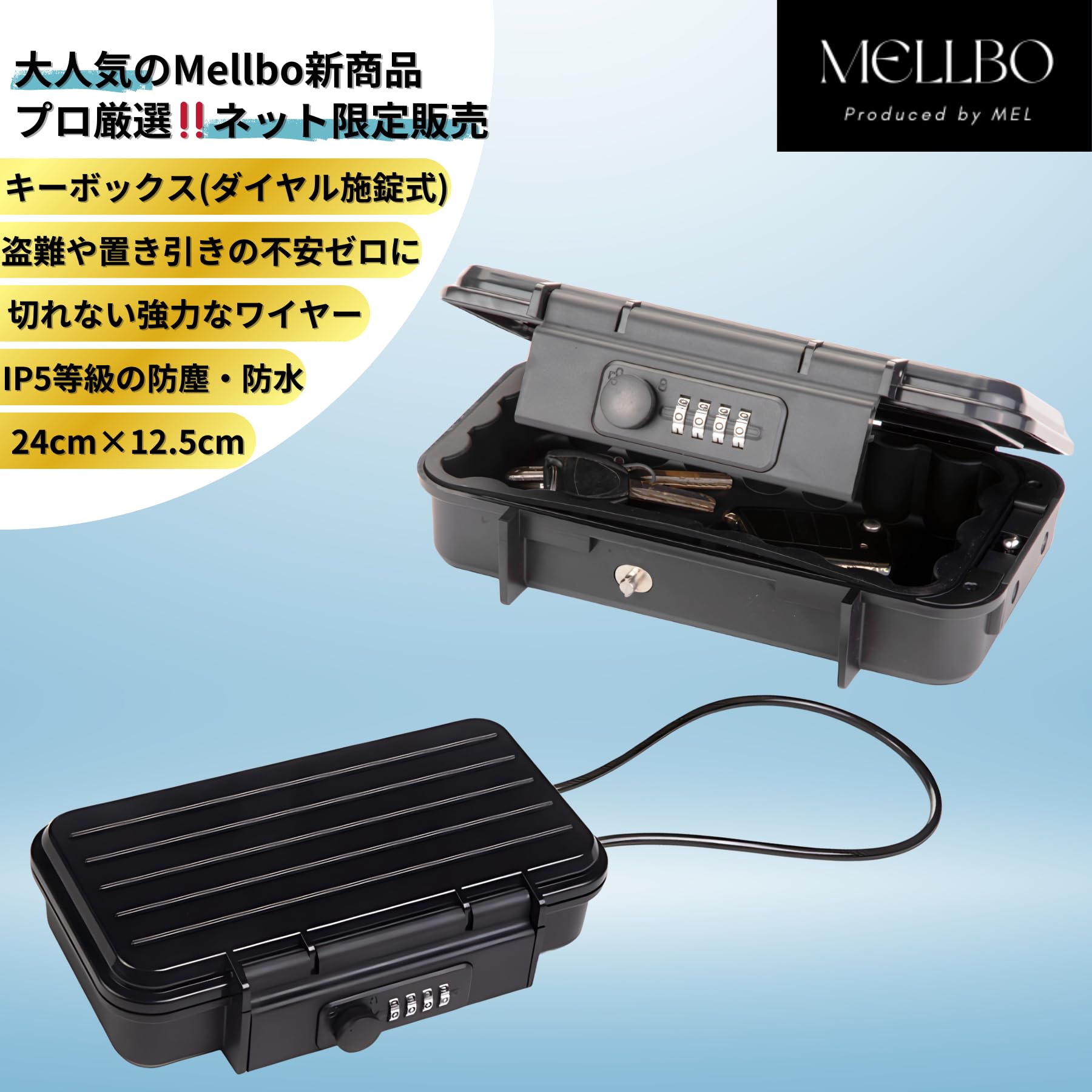 ダイヤル式金庫 付属キー付き Amazon.co.jp: Mellbo キーボックス 鍵付きボックス セキュリティ