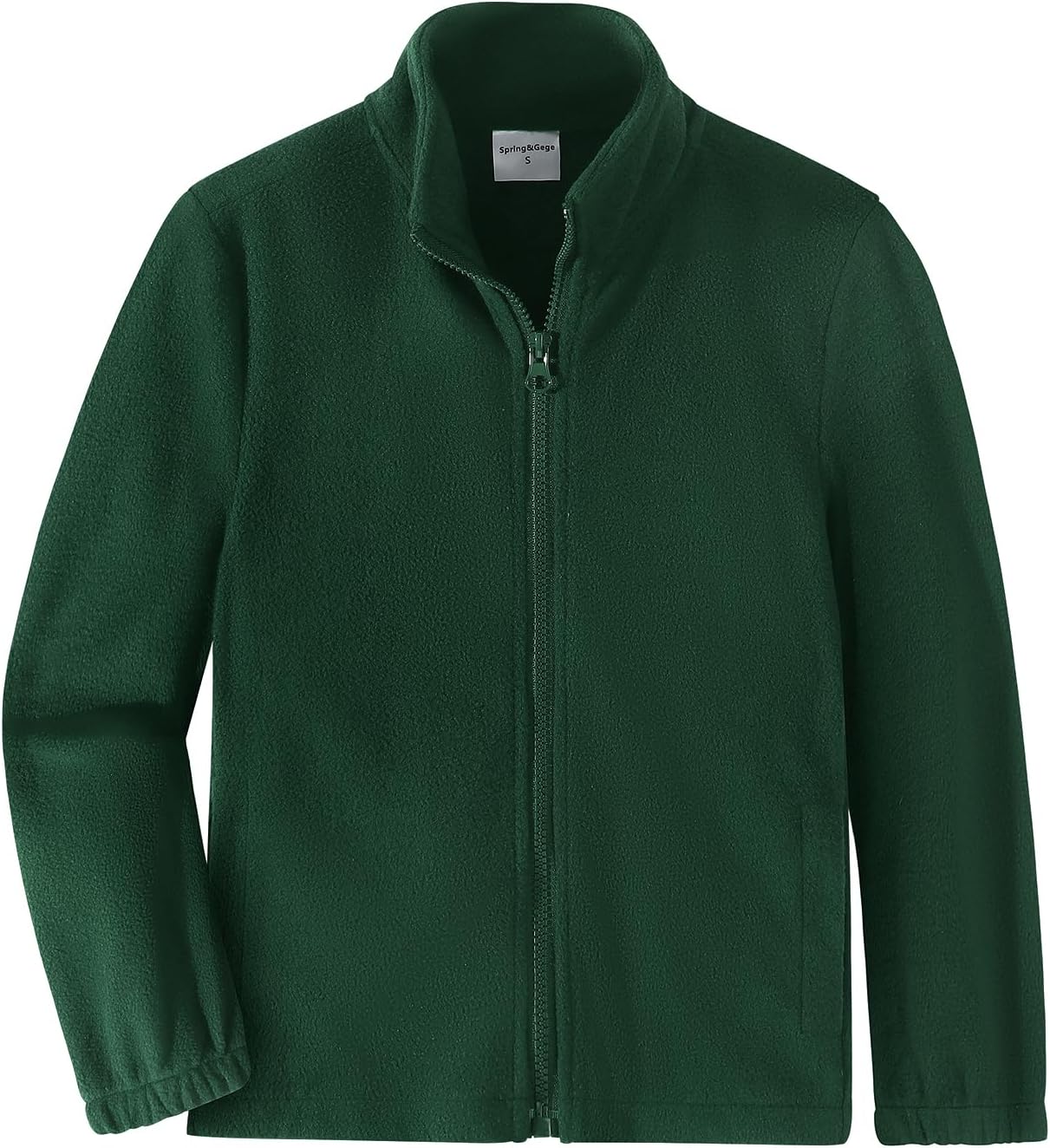 Spring&Gege Kids Lightweight Polar Fleece Jackets Boys Girls Soft Full-Zip Outwear