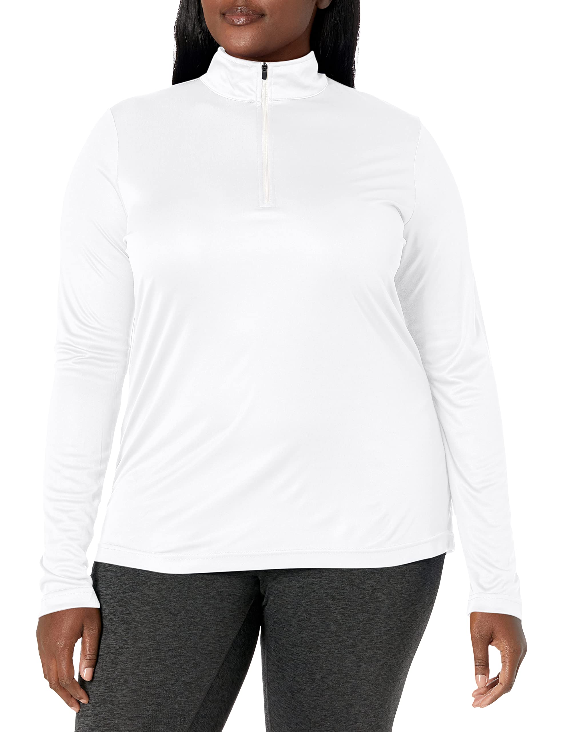 AquaGuard Women's TM36-TT31W-Zone Performance Quarter-Zip, White, XXX-Large