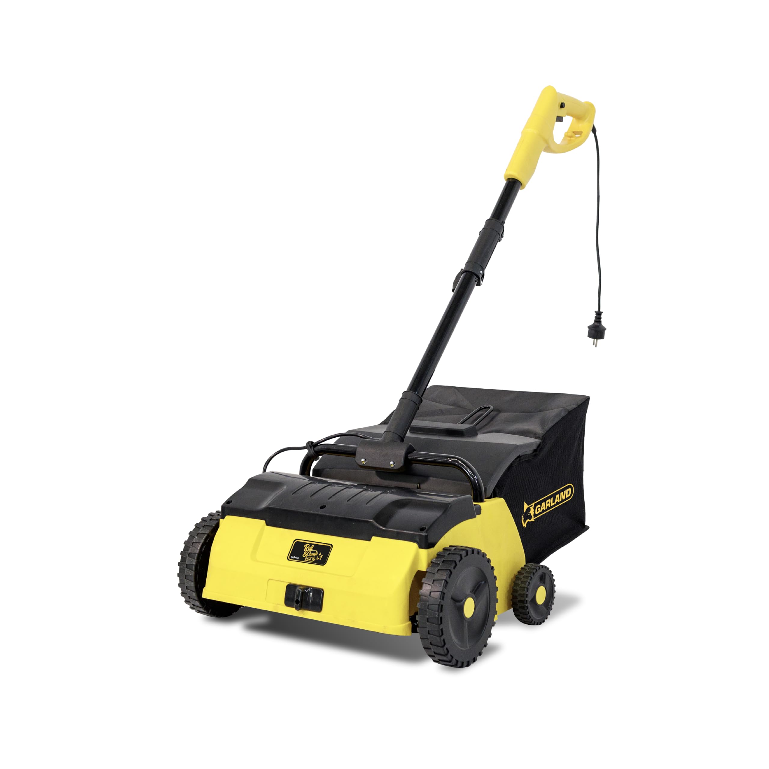 Garland Roll&Comb 202E-V24 – Balayeuse électrique 1 400 W pour Gazon synthétique – Brosseuse légère avec Sac de 30 L, Largeur 30 cm, Guidon oscillant, Hauteur réglable