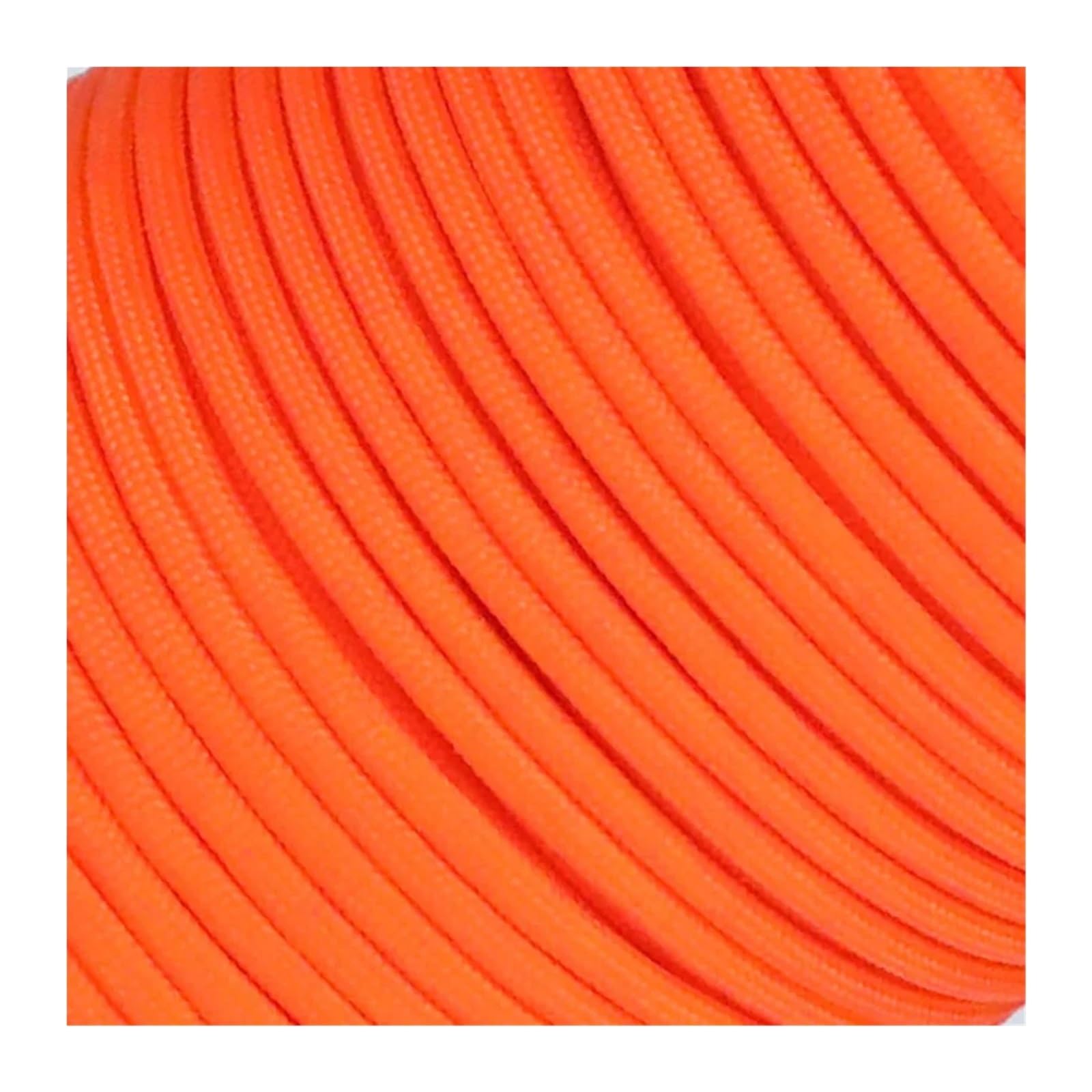 Paracord 5M/15M/30M 7-Core 550 Paracord 4mm Parachute Cord Outdoor Camping survival Rope kit Umbrella Tent Lanyard Strap Clothesline(Orange,30m spool version)