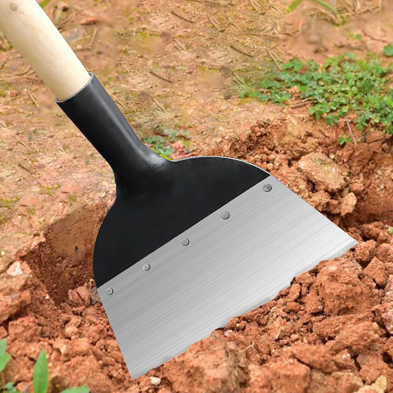 Pala da Giardino Multifunzionale,Pala di Pulizia Multifunzionale,Adatto per Diserbo, Spalatura Neve, Pulizia, Pulizia Agricola, Diserbo, Concimazione, Rivoltamento del Terreno (21cm)