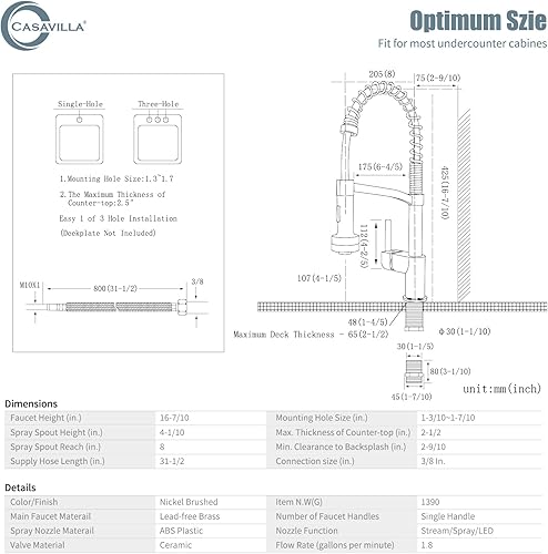 Miniatura 9 de Grifo de cocina negro con dispensador de jabón, grifo con luz, grifo para fregadero de cocina de casa rodante, fregadero de cocina de acero