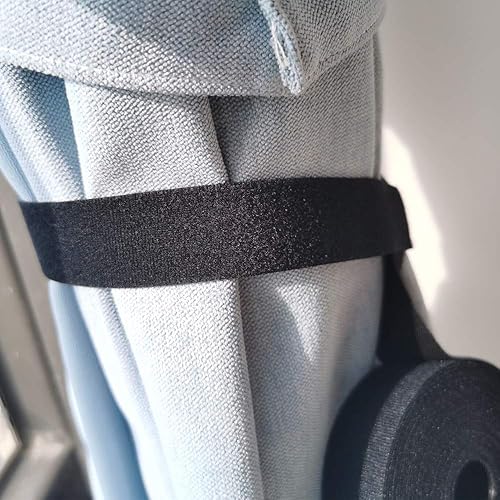 Miniatura 3 de Correas de cable autoadhesivas de 1 pulgada x 20 pies, organizador de cables de gancho y bucle, organizador de cables de una envoltura, correas de