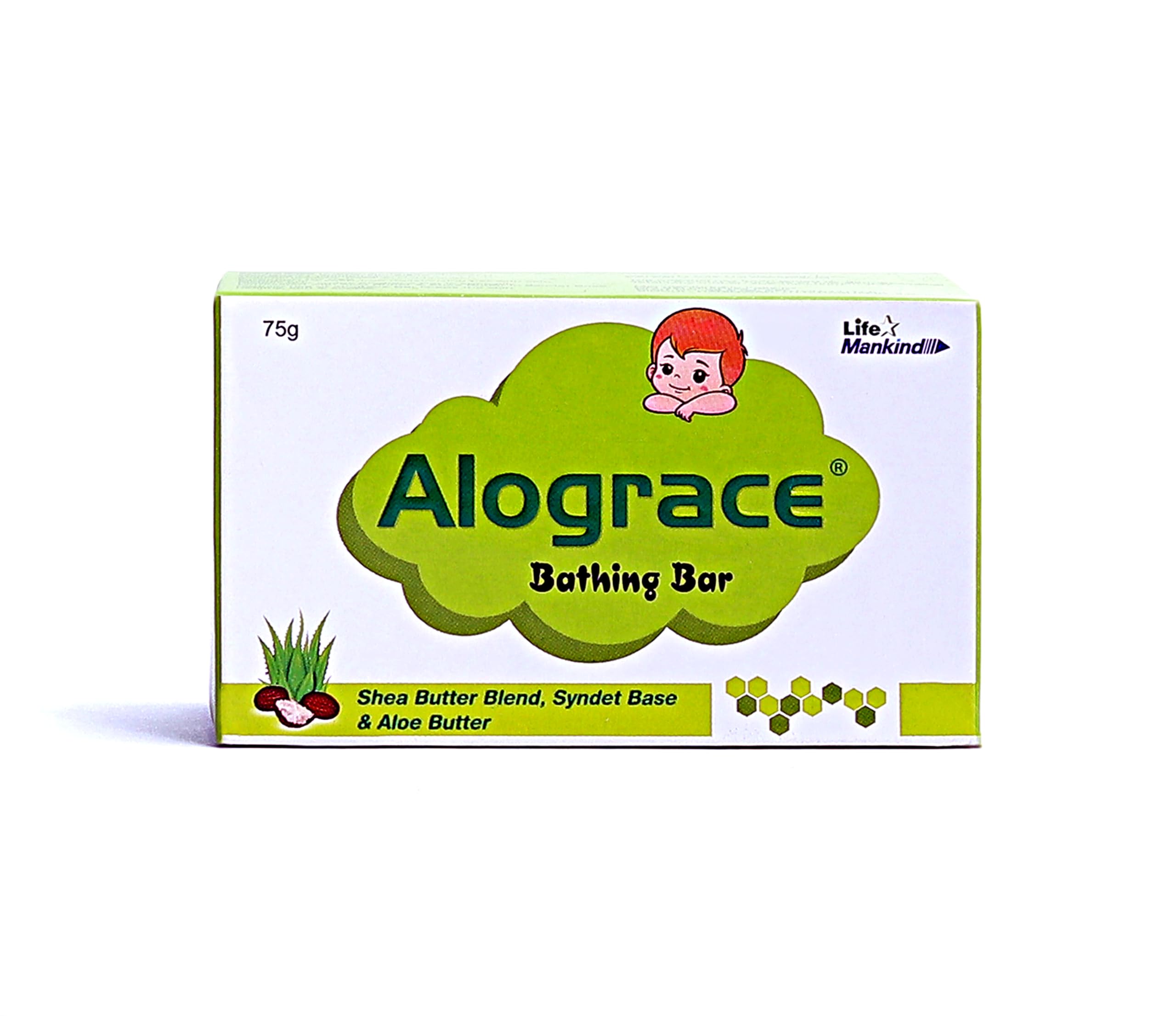 Alograce Mild & Gentle Baby Soap | Enriched with Aloe & Shea Butter | 75g (Pack of 1)-image-28