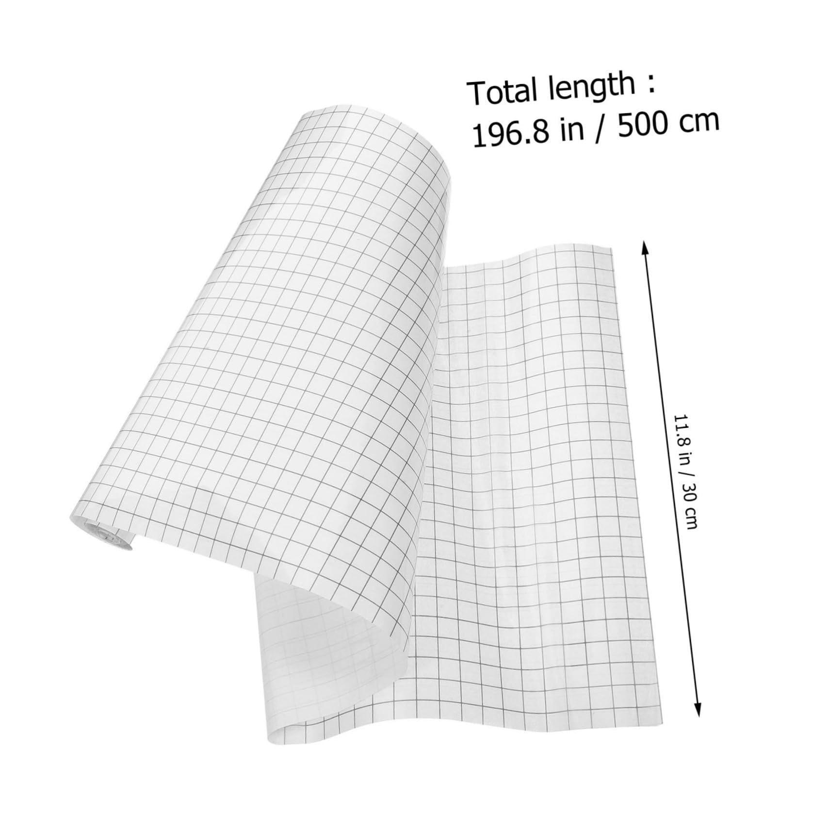 KALLORY Transfer Vinyl Film Grid Design Strong Adhesive Pet Material for Use