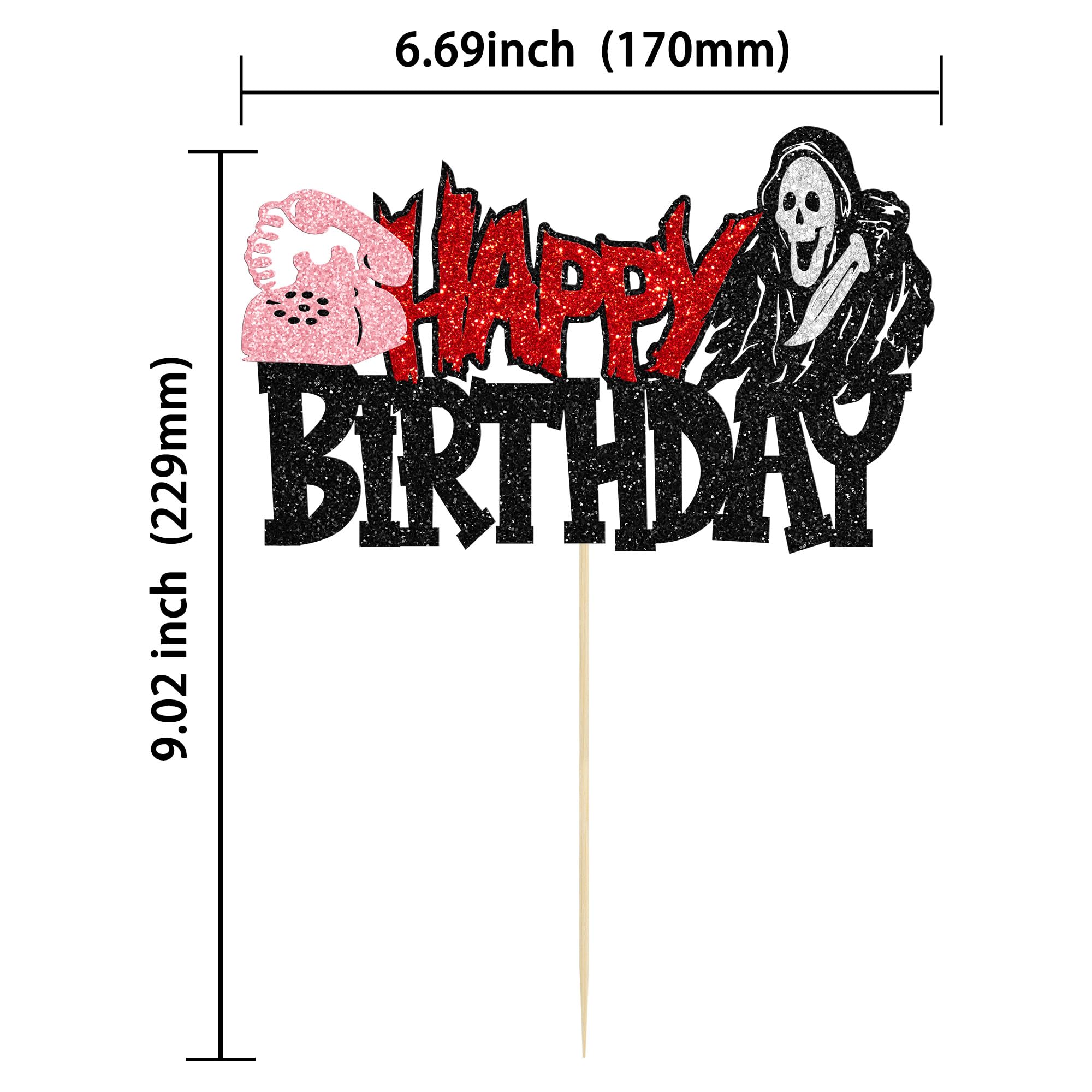 Décorations De Gâteau D'anniversaire « Have A Killer » Pour Halloween, Fournitures De Fête D'anniversaire Effrayantes Sur Le Thème De L'horreur Pour Filles Et Garçons