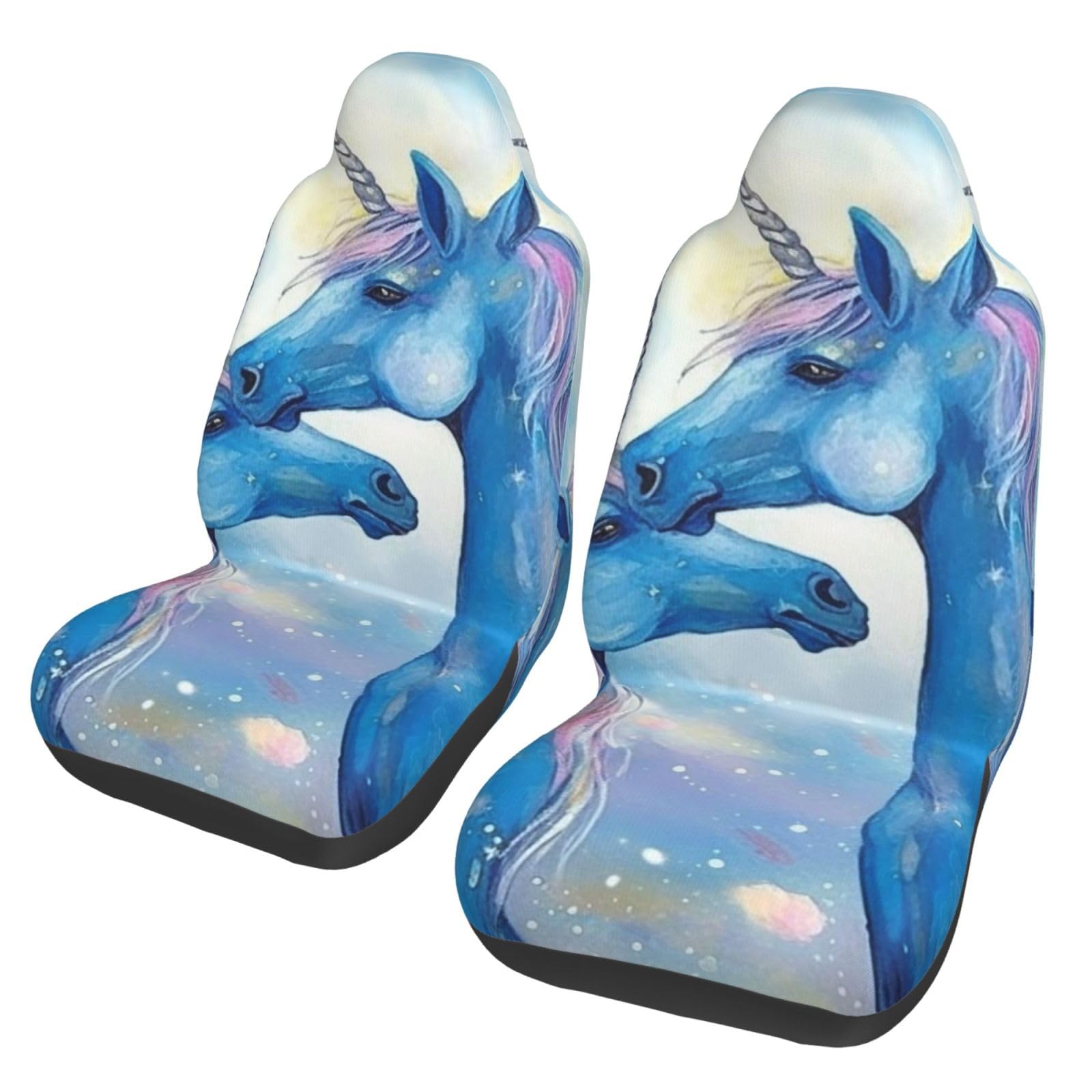 Housses de siège avant auto bleues à motif animal pour voiture et camion - 8