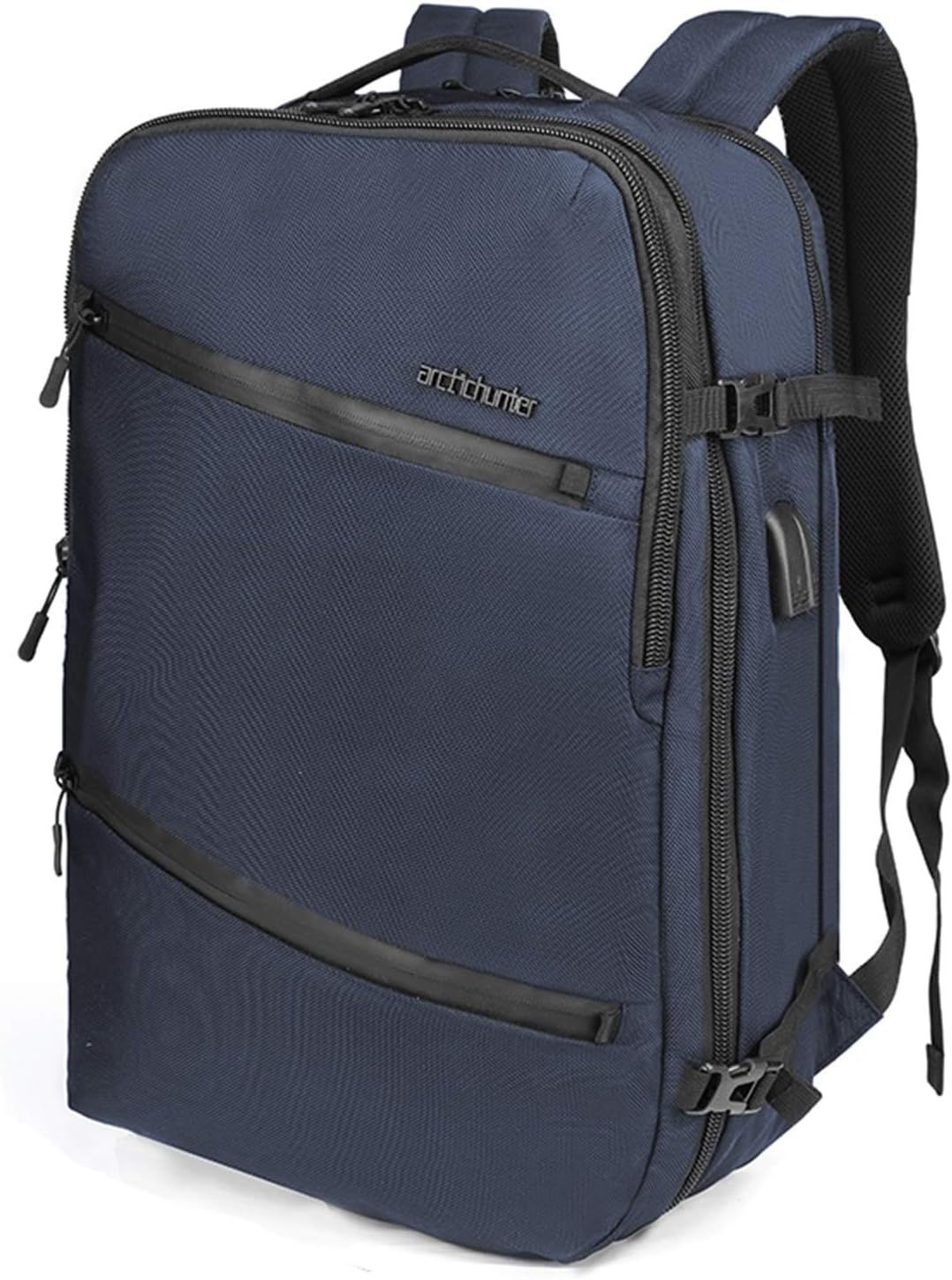 Large Travel Business 17" Laptop Backpack Men Women College School Bookbag Case Waterproof Backpack Blue