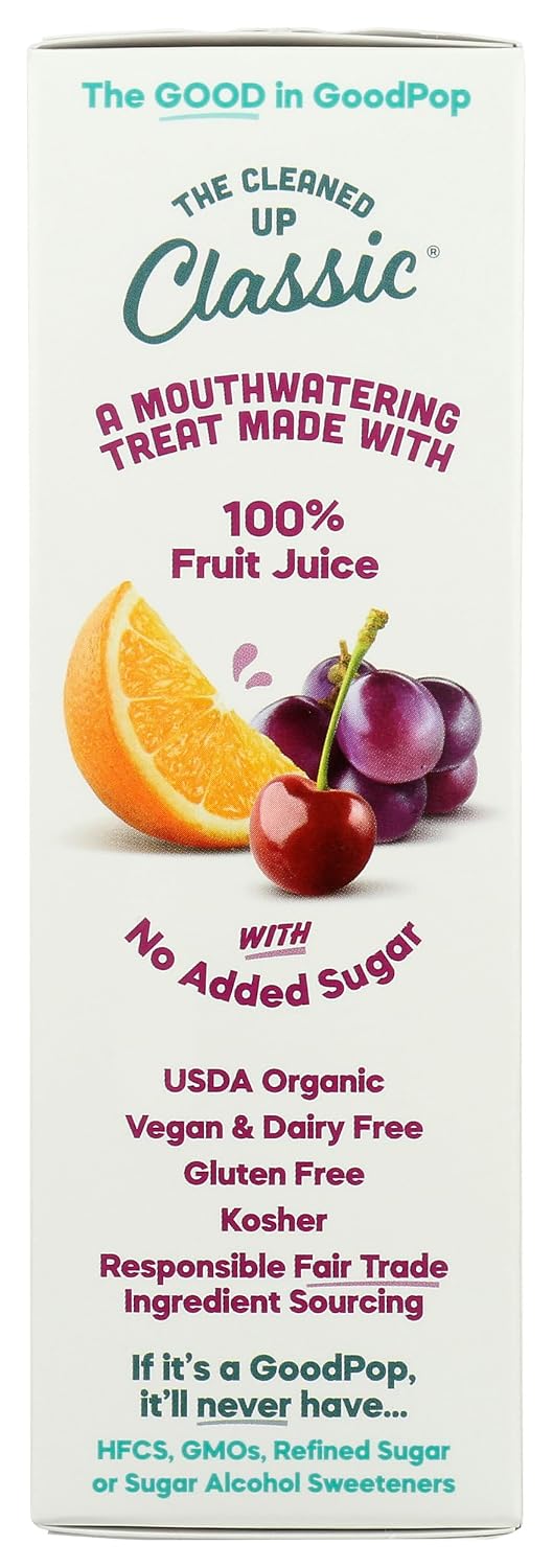 GOODPOP Organic Assorted Junior Pops, 9.9 FZ