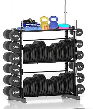 Dumbbell Rack, 3 Tier Dumbbell Stand, Ultra High Load Capacity 260