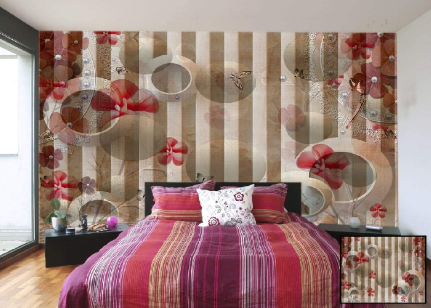 Kayra Decor Customize 3D Wallpaper Print Decal Decor Indoor Wall Mural