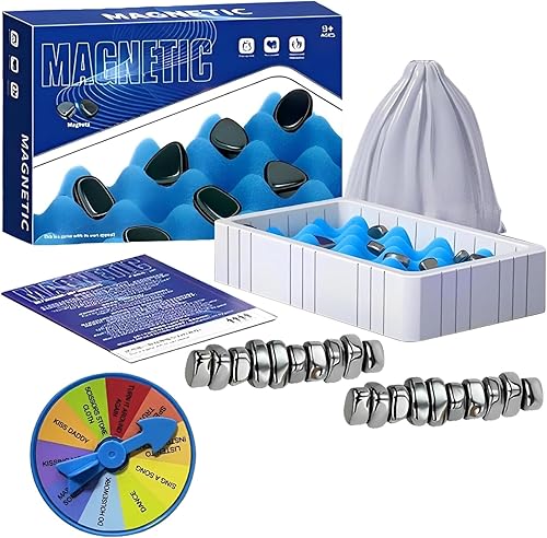 Miniatura 1 de Juego de mesa magnético, juego de mesa magnético multijugador, juego de mesa portátil magnético de ajedrez familiar, juego magnético de