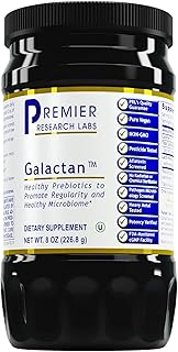 Premier Research Labs Galactan - Larch Arabinogalactan Powder for Men & Women, Prebiotic Fiber Powder for Healthy Gut Microbiome, Larch Tree Extract, Calcium - 8 oz