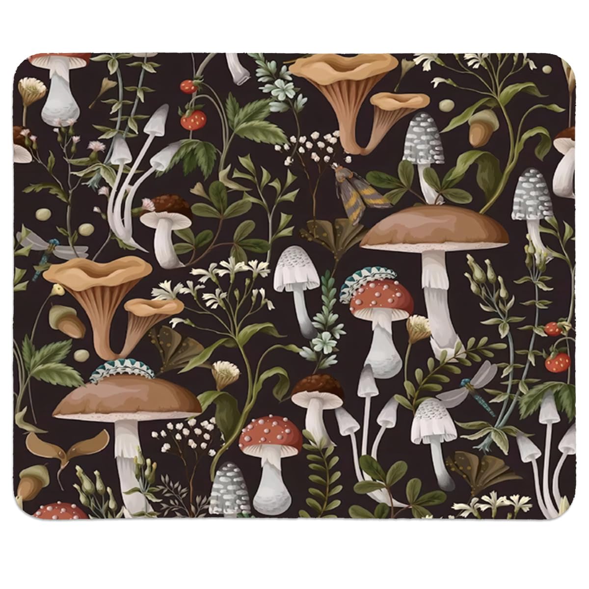 QIYUHOY Floral Desk Mat,Small Mouse Pad,Office Decor for Women Desk Aesthetic,Square Girly Mouse Pad for Women Teen Girls,Cute Office Supplies for Office Home Gaming Laptop,9.5x7.9 inches