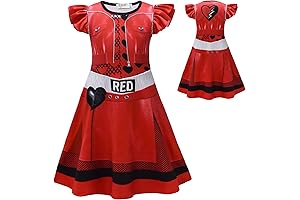 Red-Hot Descendant Doll Fashion: Iconic Dress Inspired by Disney's Descendants