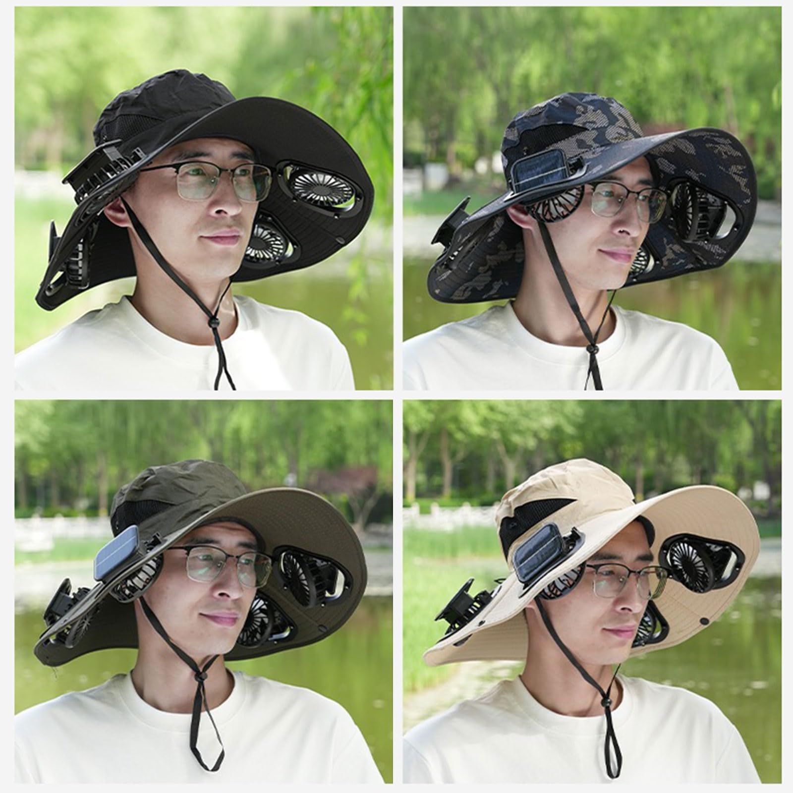 Cappello a ventaglio solare