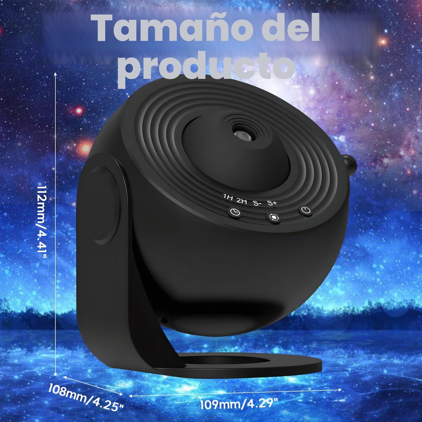 Lámpara proyectora de estrellas con 13 discos planetarios, rotación de 180 grados, iluminación sensorial para niños y adultos, decoración para dormitorio, fiesta, enfoque ajustable