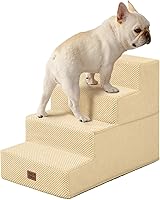Vista 43 de EHEYCIGA Escaleras para perros pequeños de 16.5" de altura, escalones de 3 peldaños extra anchos para perros para sofá y silla, escalones