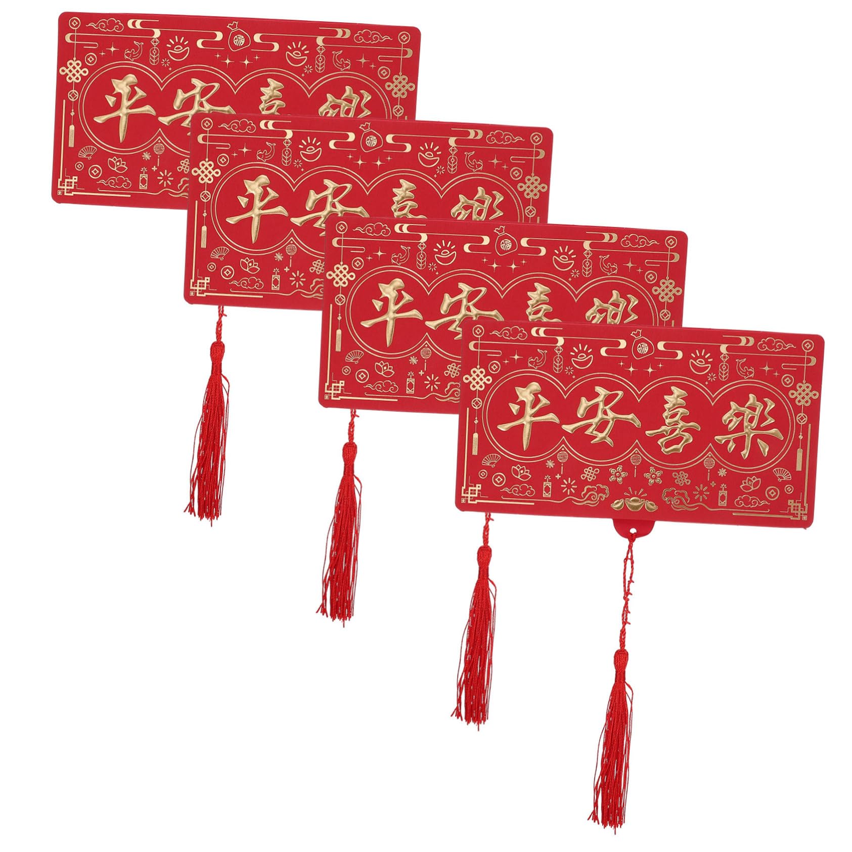 Tofficu 16piezas Sobres Rojos Decorativos Para Año Del Conejo De Tarjetas De Felicitación Diseño Elegante y Mensajes De Buenaventura Para Celebraciones Del Año Chino