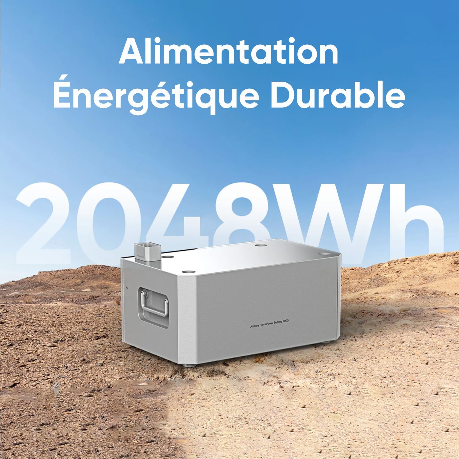 Jackery HomePower 2000 Ultra Batterie Additionnelle pour Kit Solaire, 2048Wh Grande Capacité, Conception Avancée Compatible Sodium-électrique, Compatible avec Station Balcon, Extensible jusqu'à 8kWh