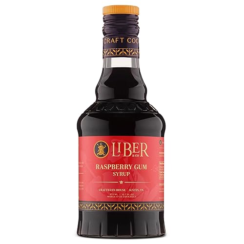 Liber & Co. Raspberry Syrup for Drinks - Cocktails, Coffee,