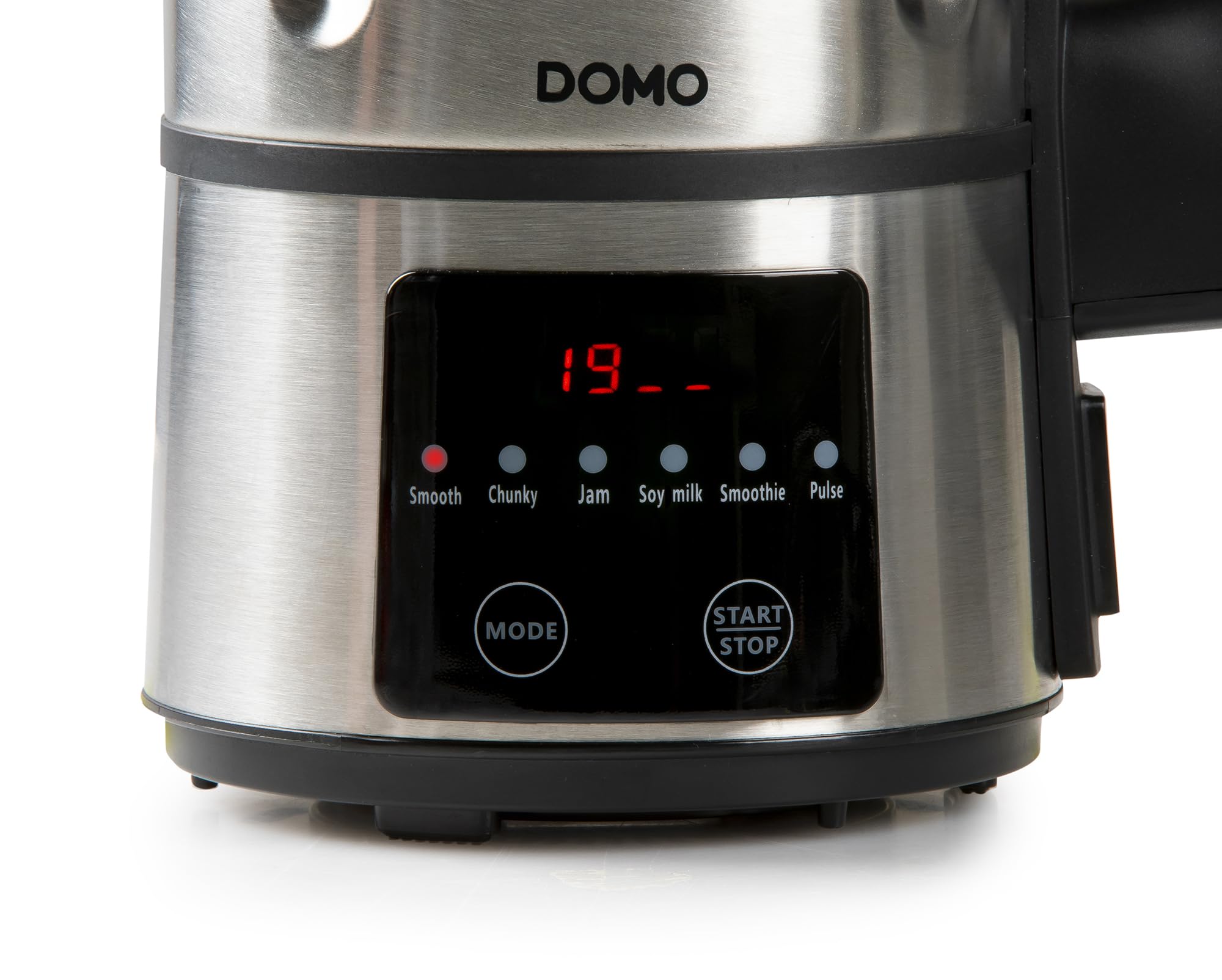 DOMO DO727BL - Blender Mixeur - 1.2L - Soupe Maker avec 6 Programmes - Smooth, chunky, Confiture, Smoothie, lait végétal, Nettoyage/Pulse - Argenté