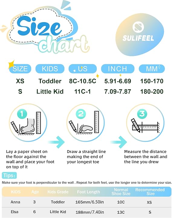 SULIFEEL Adjustable Roller Skates for Beginner with Rainbow Unicorn Knee Pads Small
