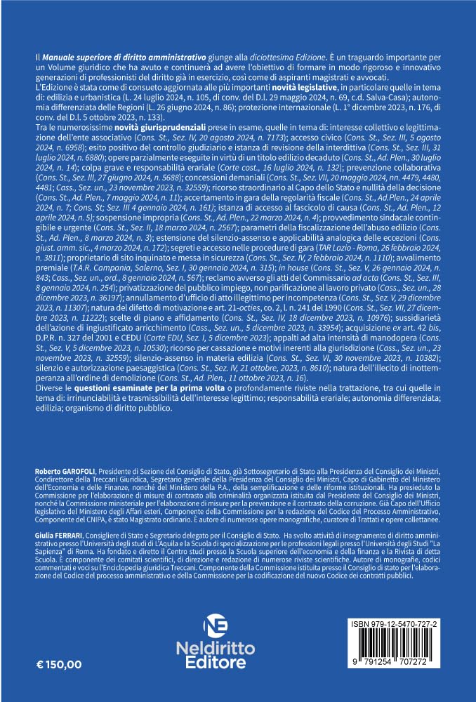 Manuale superiore di diritto amministrativo 2024-2025. Nuova ediz.