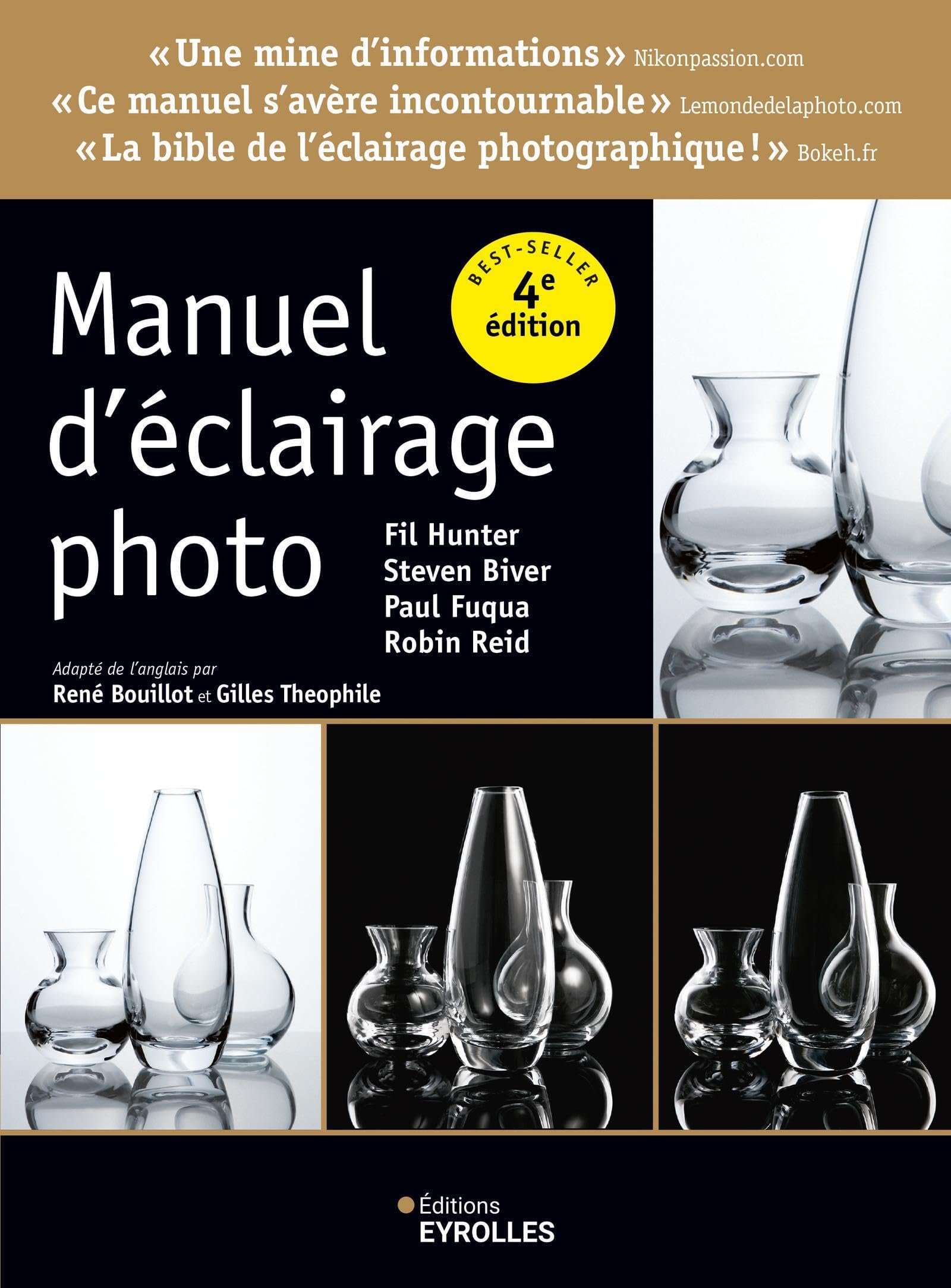 Manuel d'éclairage photo 4e ed livre didactique avec schemas de studio et gestion des ombres