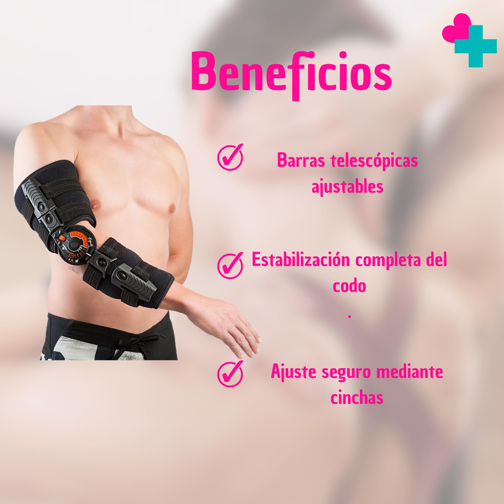 Orliman Elbowlution 94305 Ortesis de Codo con Control de Movimientos en Flexoextensión, Soporte Codo Articulado para Recuperación de Cirugías, Luxación y Fracturas (IZQUIERDA)