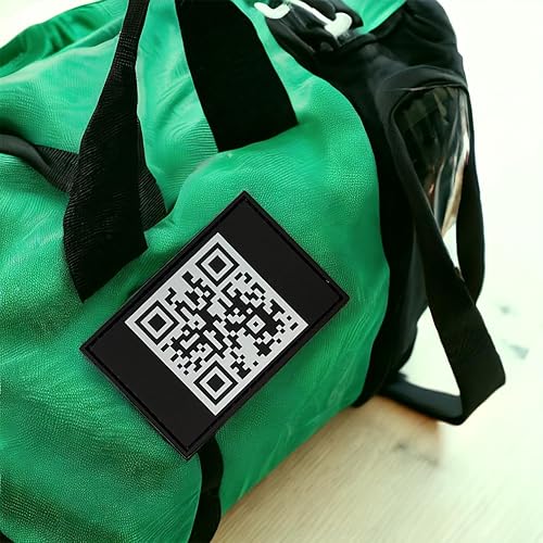 Miniatura 3 de Rick Roll - Parche de moral tejido, meme de código QR, accesorios tácticos para mochilas, parches de moral militar (QR - tejido cuadrado)