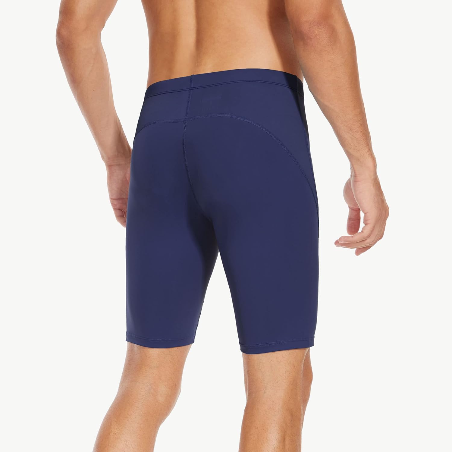 Men's Swim Jammers Competitive Athletic Swim Team Deep Blue - Image 2