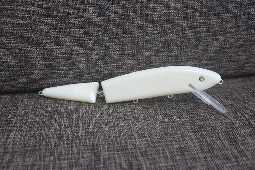 5 Pcs Unpainted Fishing Jointed Musky Pike Hard Lures Body