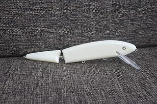 5 Pcs Unpainted Fishing Jointed Musky Pike Hard Lures Body