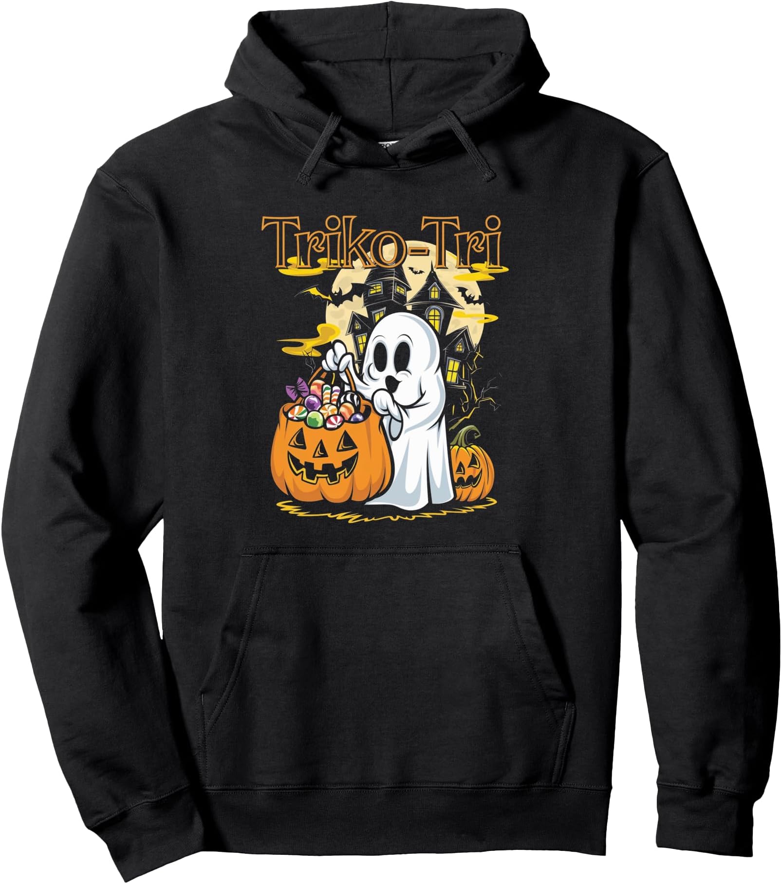 Triko-tri Funny Ghost Kids Spanish Mexican Halloween Pullover Hoodie