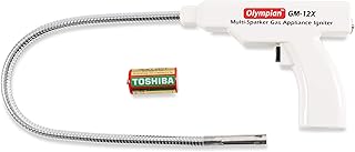 Camco Olympian GM 12X Multi Sparker - 26-inch Long w/ 20-inch Pipe Battery Operated Gas Appliance Lighter - No Butane Required - (57561)