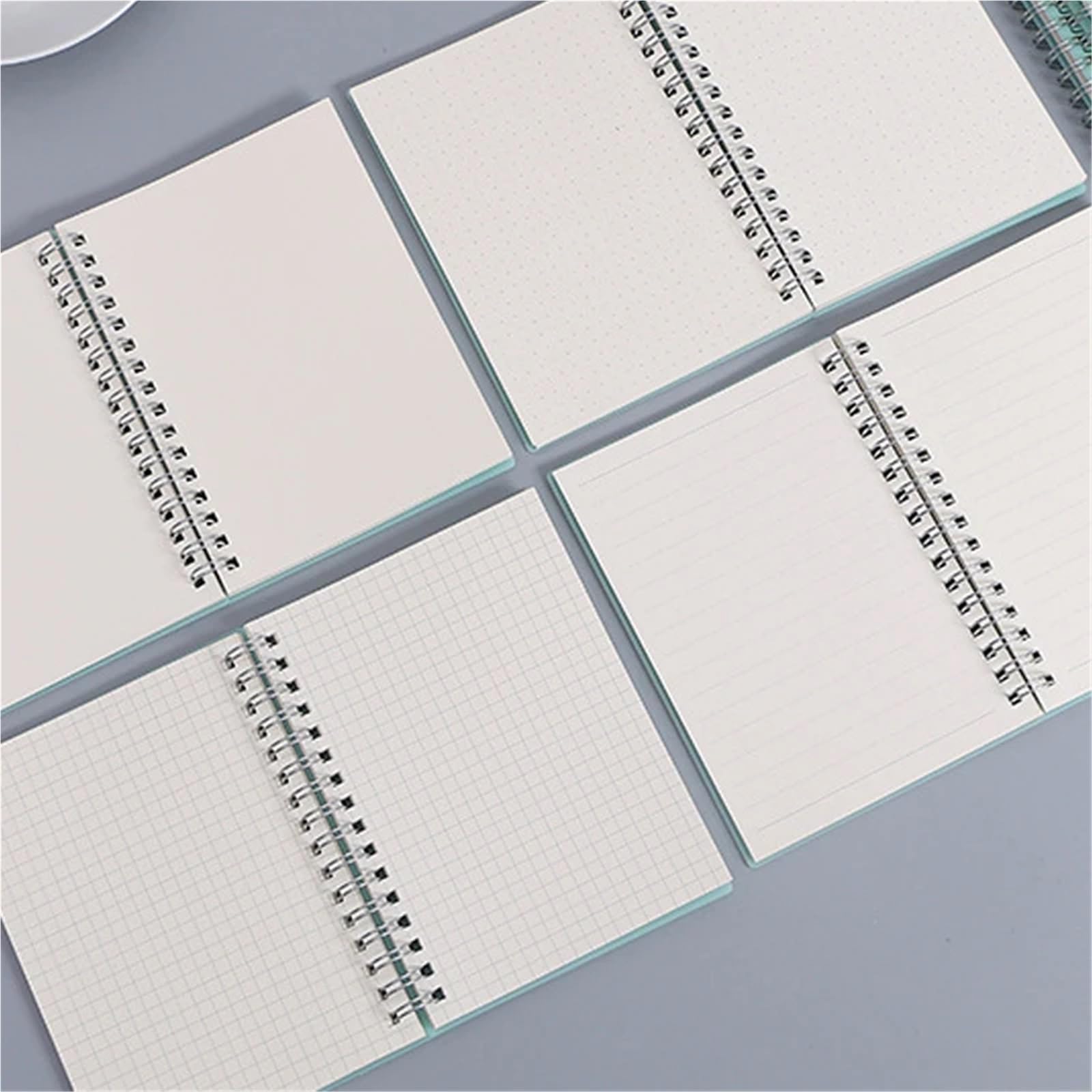 spiralbuch A6 B5 A4 Green Coil Notebook To-Do Lined DOT Blank Grid Paper Journal Tagebuch Skizzenbuch for Schulschreibwaren(Blank,A4)