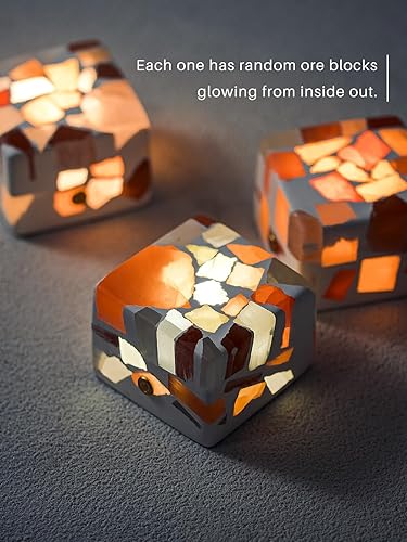 Miniatura 4 de Luz nocturna  Luz rota  Azúcar, lámpara LED recargable por USB con temperatura ajustable de 3 colores, atenuación táctil, artesanía mineral