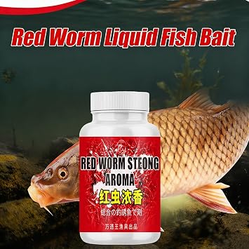 Liquid Fishing Lure - 80ml Effective Long Lasting Saltwater Bait Scent Attractant | Fisherman Beginner Men Catfish Carp Bass Freshwater Saltwater Deep Sea