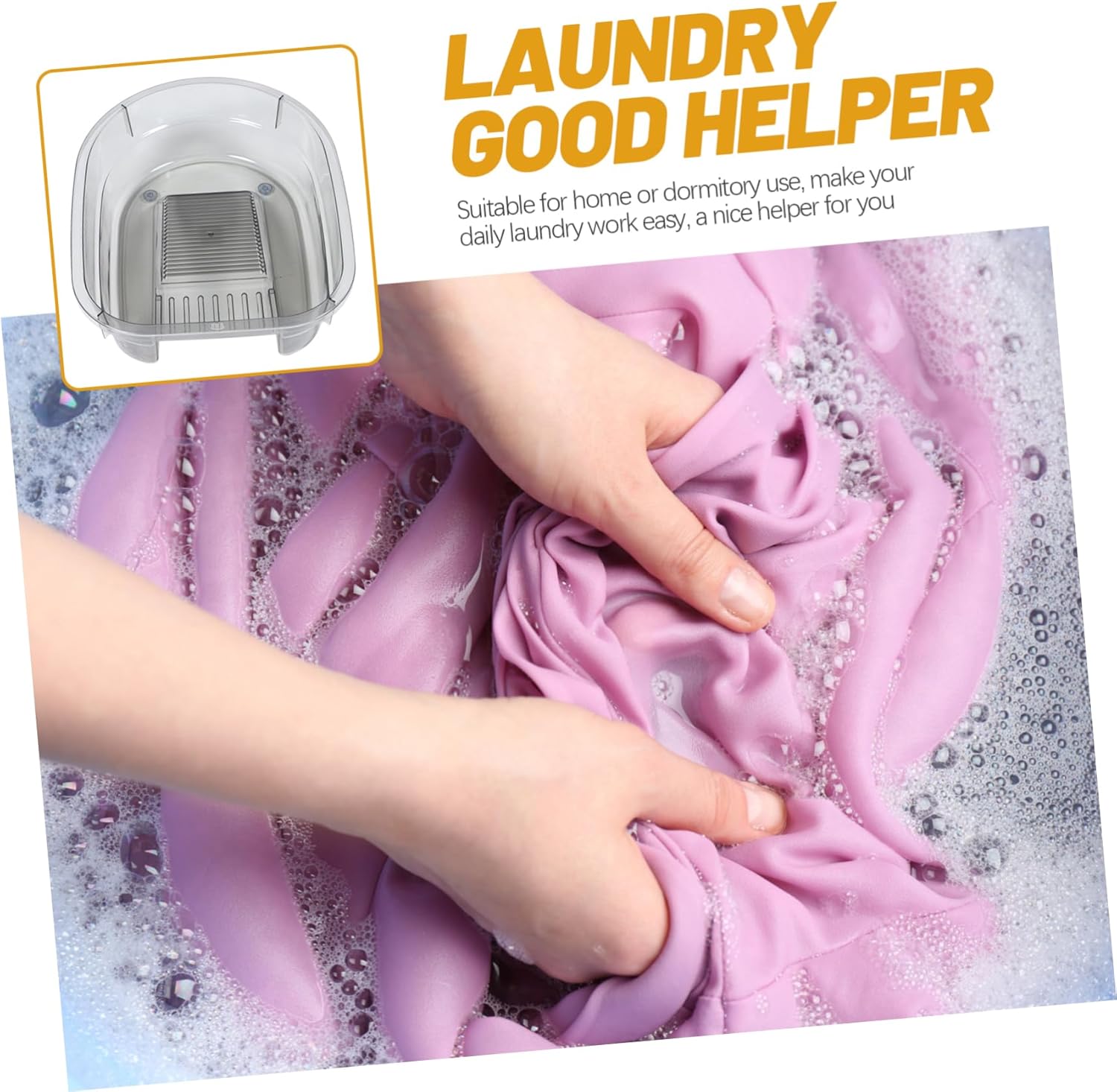 Washboard Basin for Clothes Durable Hand Wash Board for Home Use Compact and Lightweight Design for Dormitories and Laundry Tasks