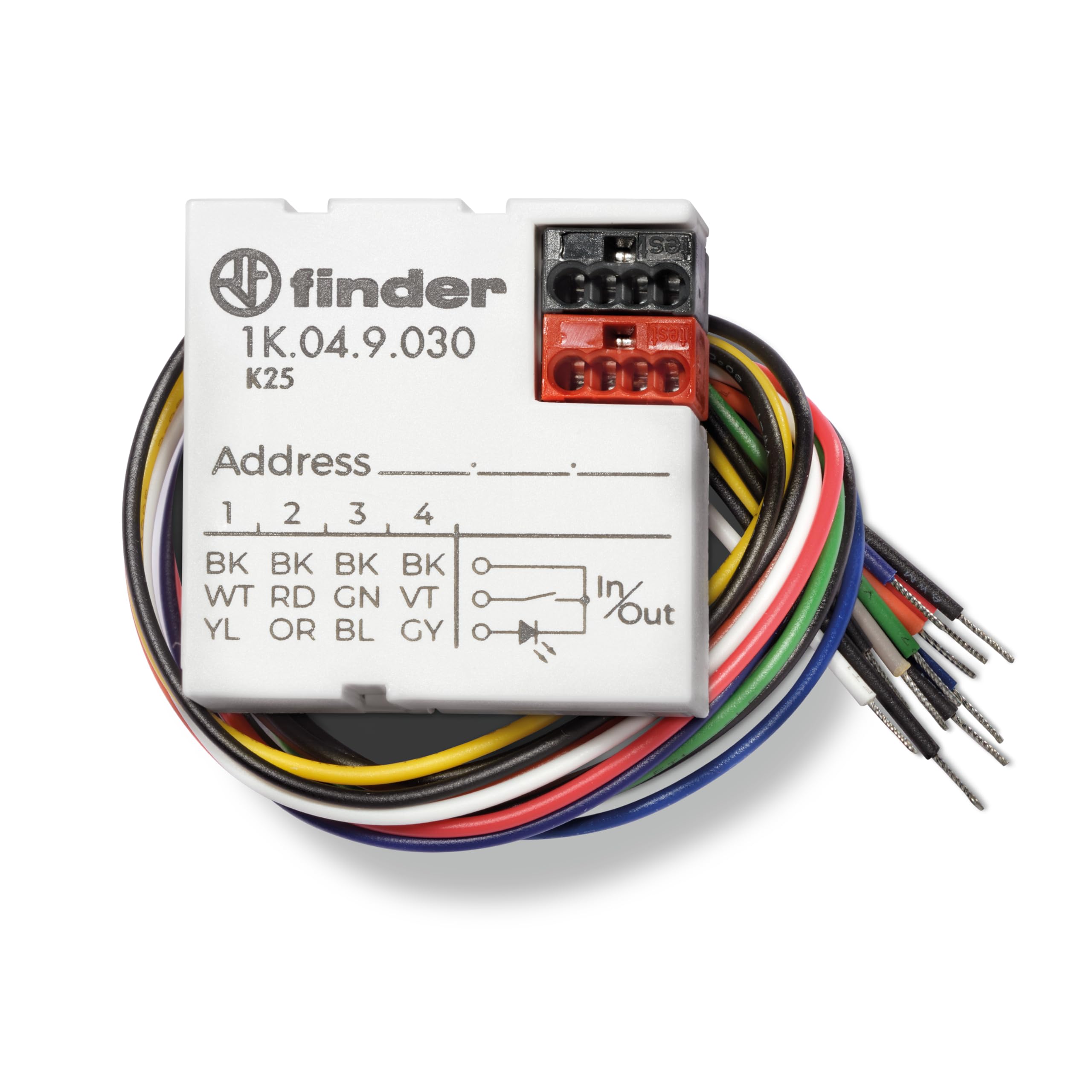 Interface KNX 2 entrées numériques pour contacts propres et contrôle LED Série 1K - 7