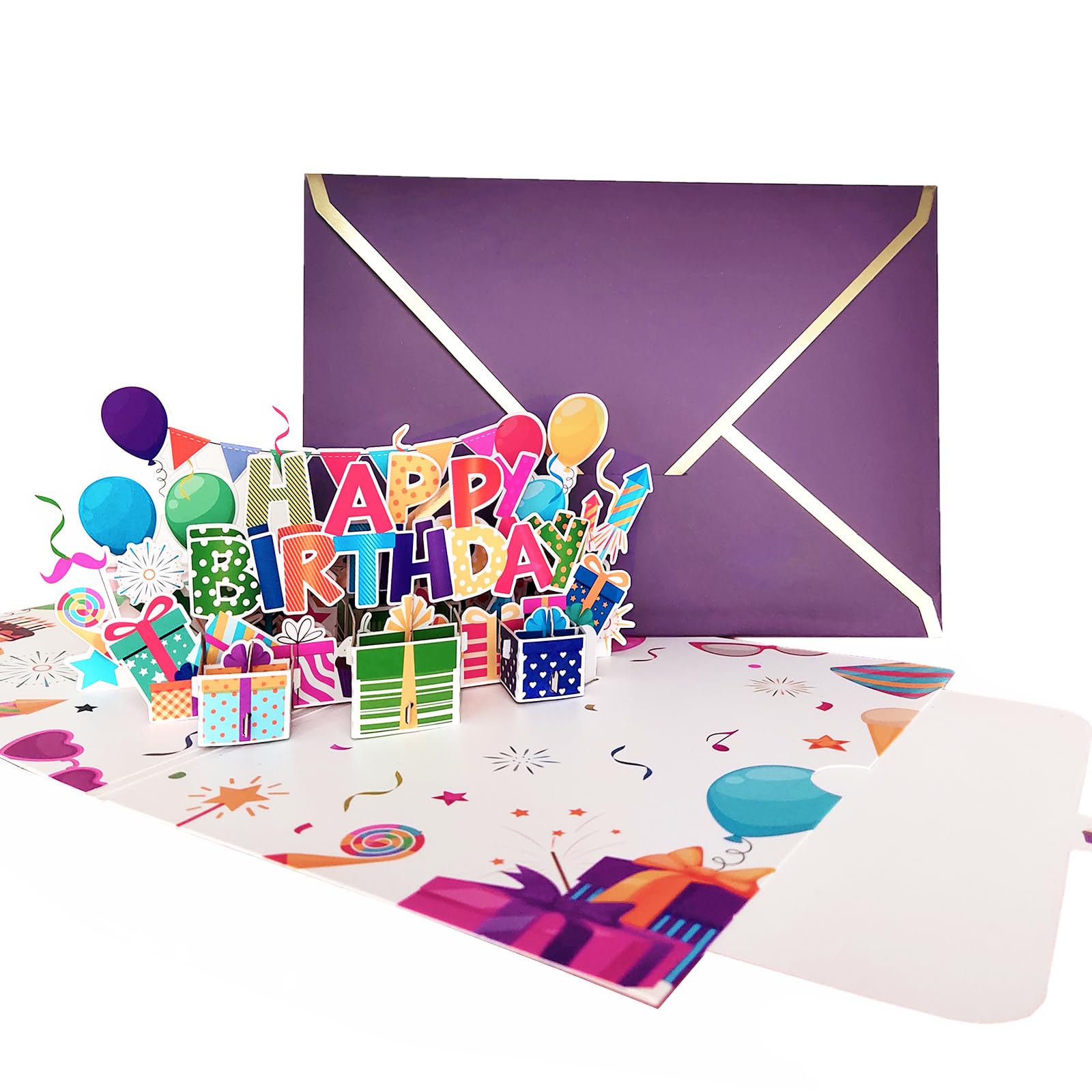 New Special Design 3D Pop Up Card Happy Birthday Greeting Card Unique Birthday Gift Laser Cut Pop Up Invitation Cards - View #9