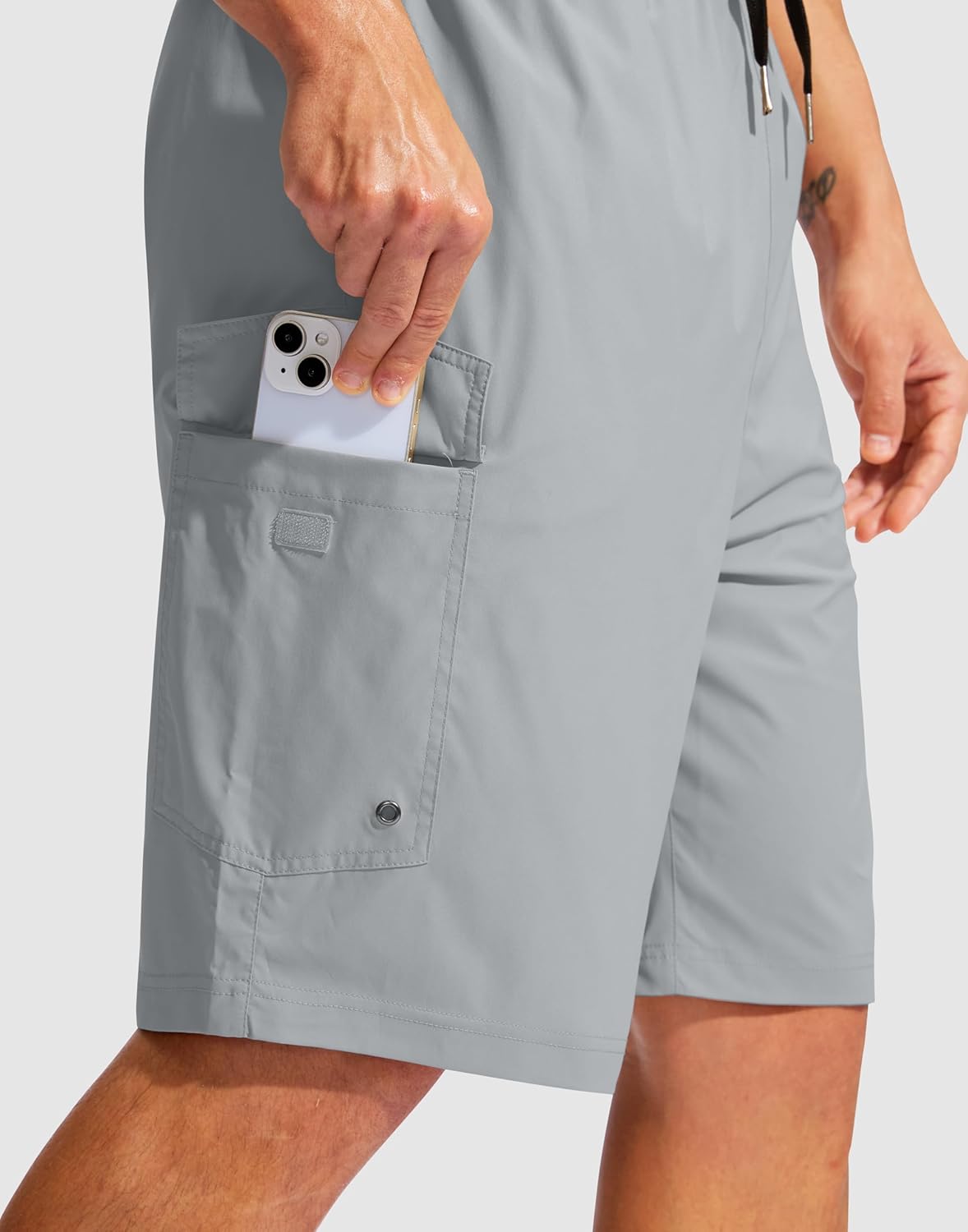 Men's Swim Trunks No Liner 9" Board Shorts Quick Dry Bathing Suit Swimming Beach Shorts for Men with 3 Pockets - Image 3