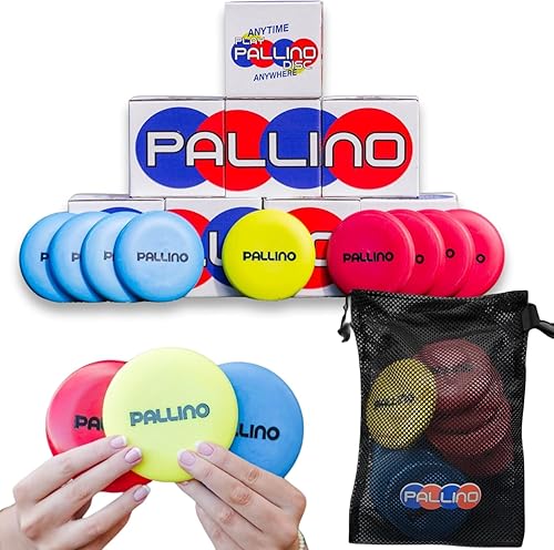 Pallino Juego interactivo de discos voladores - Diversión al aire libre para adultos y familia, juegos de césped para niños y adultos, patio trasero