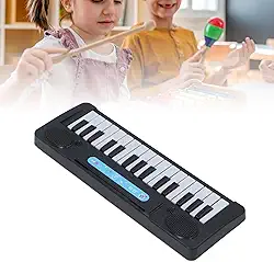 Teclado de Piano Infantil Com 31 Teclas, Teclado Eletrônico Portátil Com Microfone para Iniciantes de 3 a 6 Anos, Meninos e Meninas