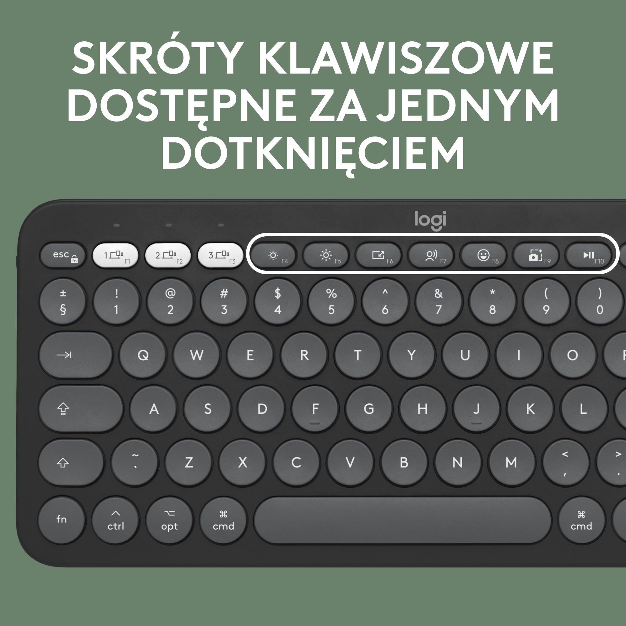 Logitech Pebble 2 Combo for Mac, bezprzewodowa klawiatura/mysz, smukła, cicha i przenośna, personalizowana, mysz/klawiatura Bluetooth, Easy-Switch,dla macOS,iPadOS,QWERTY układ US international,Grafit
