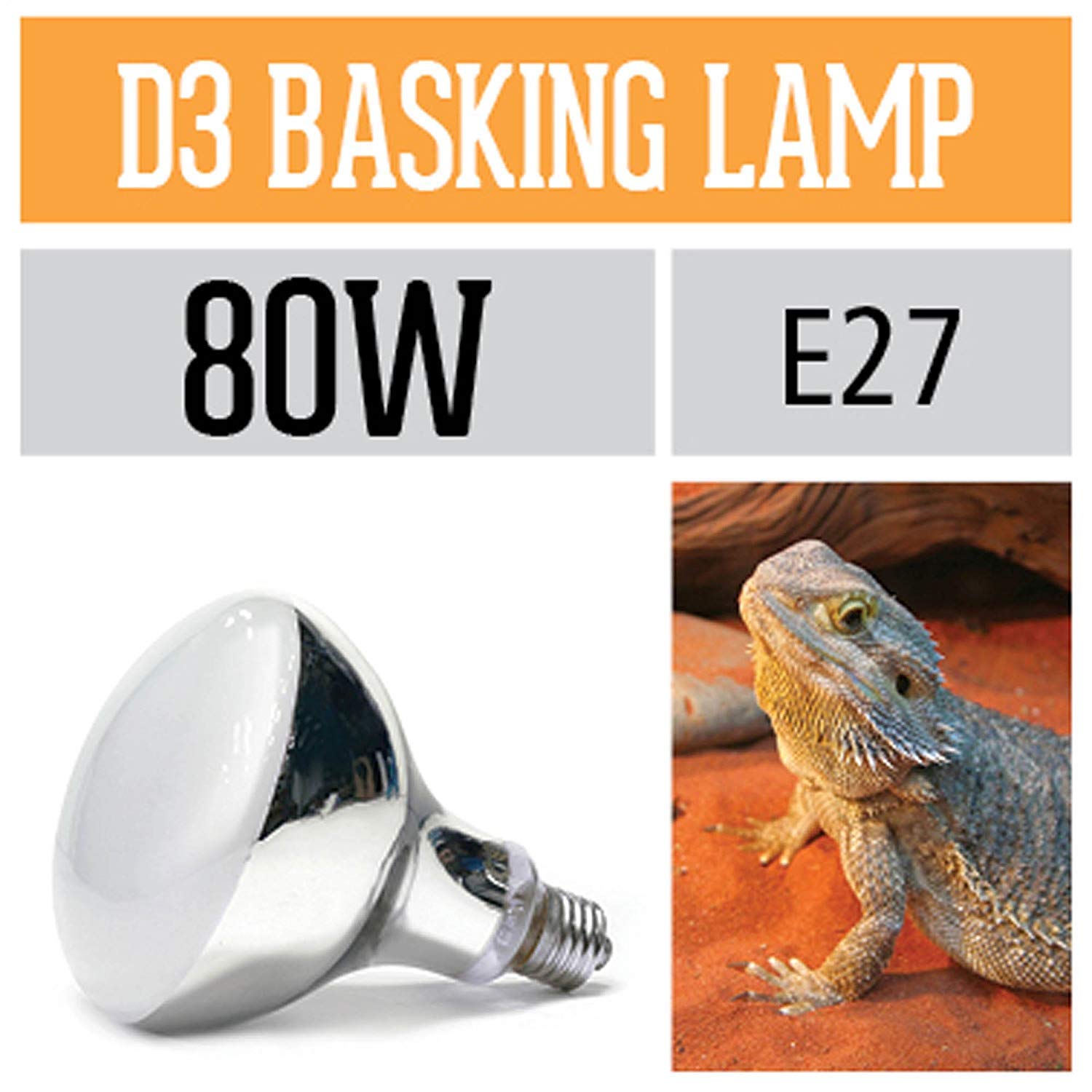 arcadia d3 uv basking lamp 80w